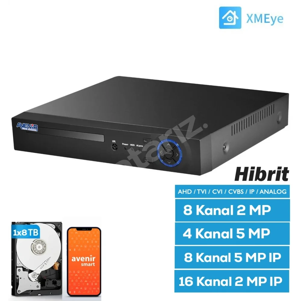 AVENIR AV-NVR16 16 KANAL FULL HD ONVİF KAYIT CİHAZI