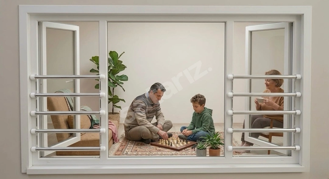 PenGüven Pencere Güvenlik Bariyeri | Yatay & Dikey Özel Üretim