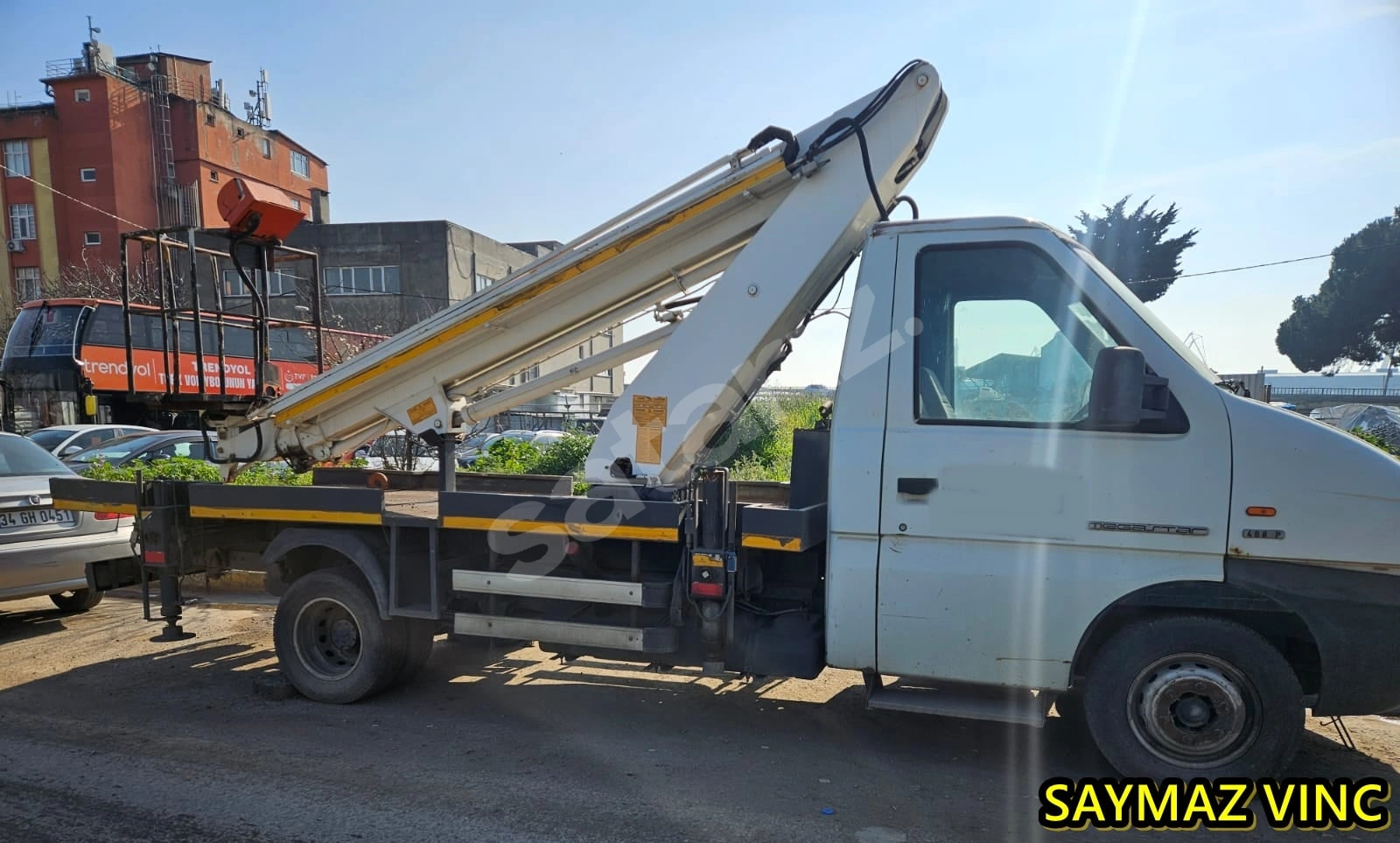 SAYMAZ VINC 16 M SEPETLİ PLATFROM VINC 2018 PAKSAN PLATFROM  JOYISLIK KUAMNDA SISTEM VAR MAKINEDE