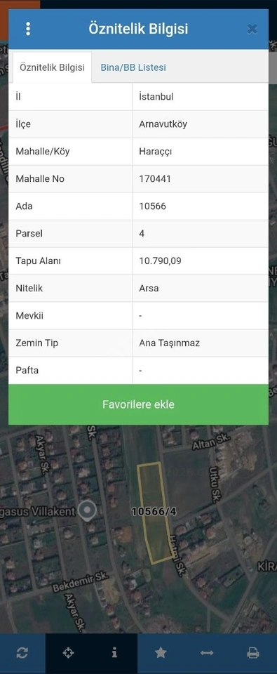 GÜVEN EMLAK'TAN SATILIK İST.ARNAVUTKÖY/HARAÇÇIDA 120 M² ARSA