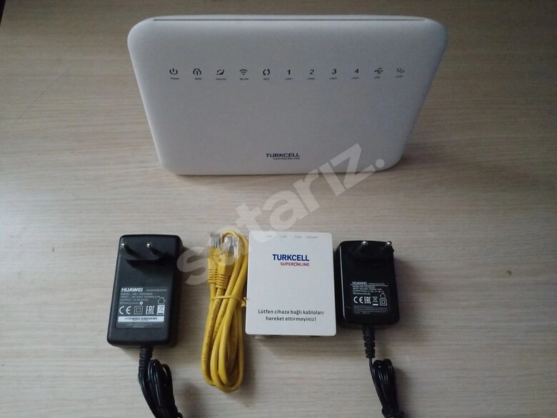 Huawei HG255s Fiber Modem Router + Huawei HG8010H V2 ONT Cihazı