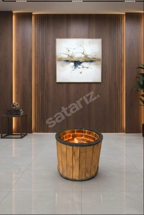 AKBÜRO DİPSİZ KUYU SEHPA (AHŞAP)