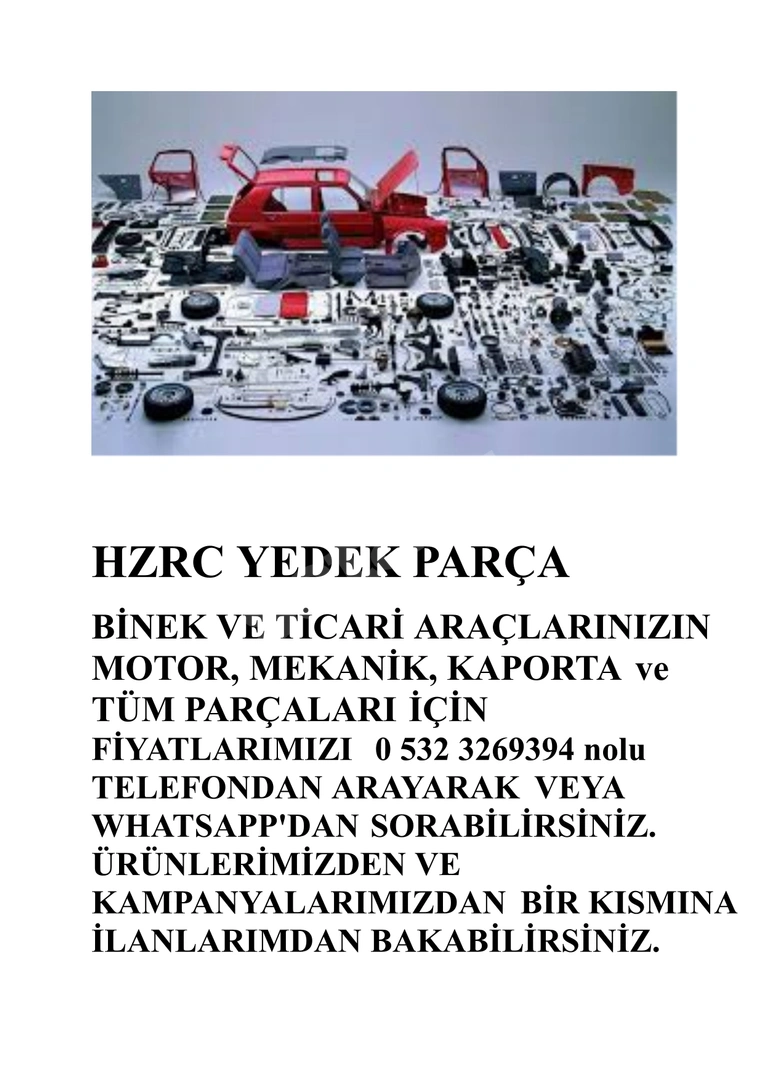 BİNEK VE HAFİF TİCARİ ARAÇ YEDEK PARÇALARI