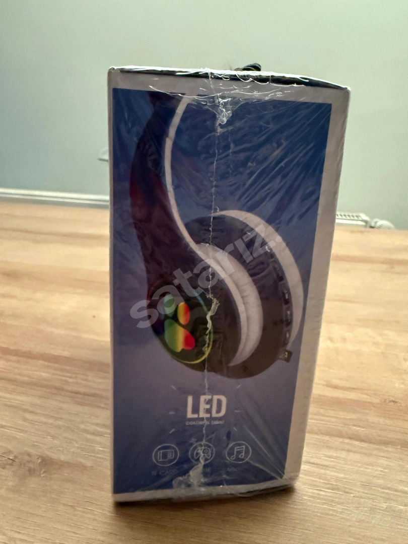 LED Işıklı Kedi Kulaklı Bluetooth Kulaklık – STN-28 (Sıfır)