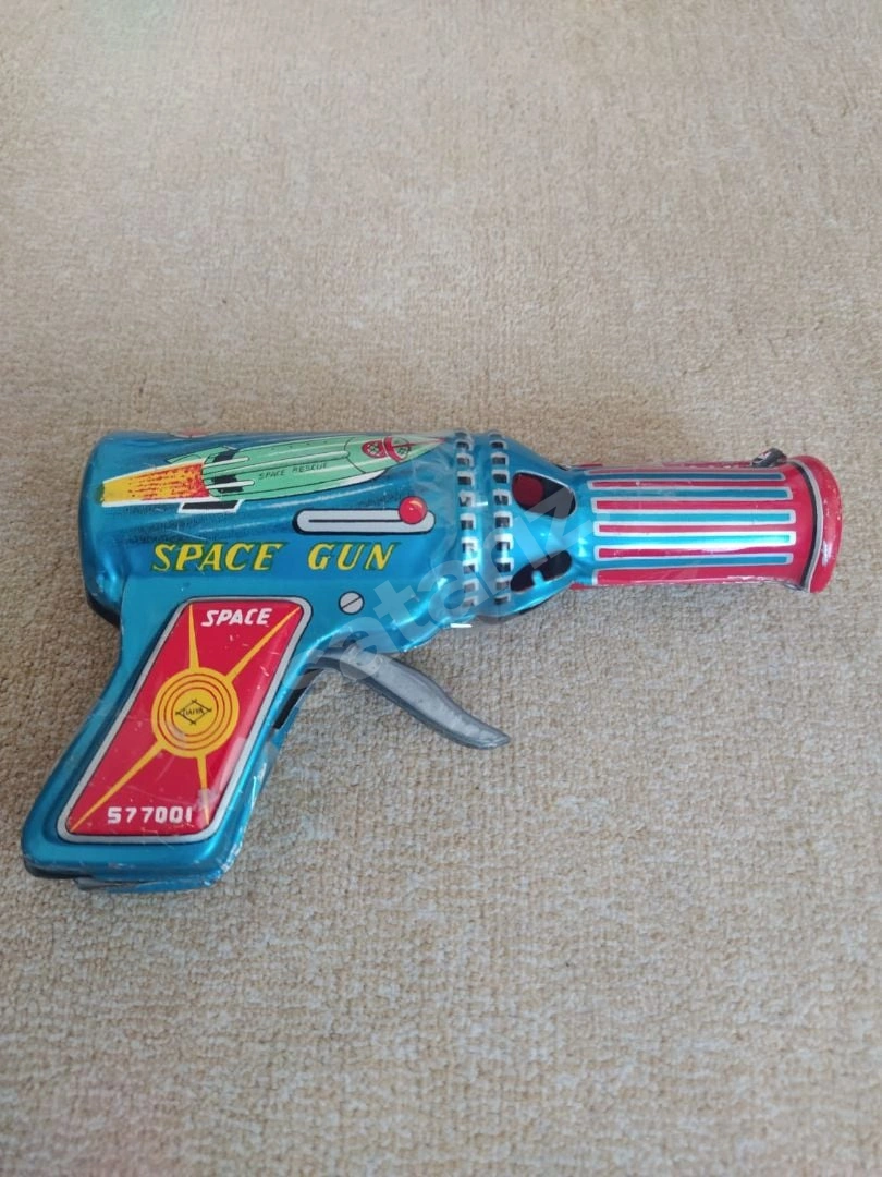 Antika Oyuncak Tabanca Daiya Baby Gun Space Japon Malı
