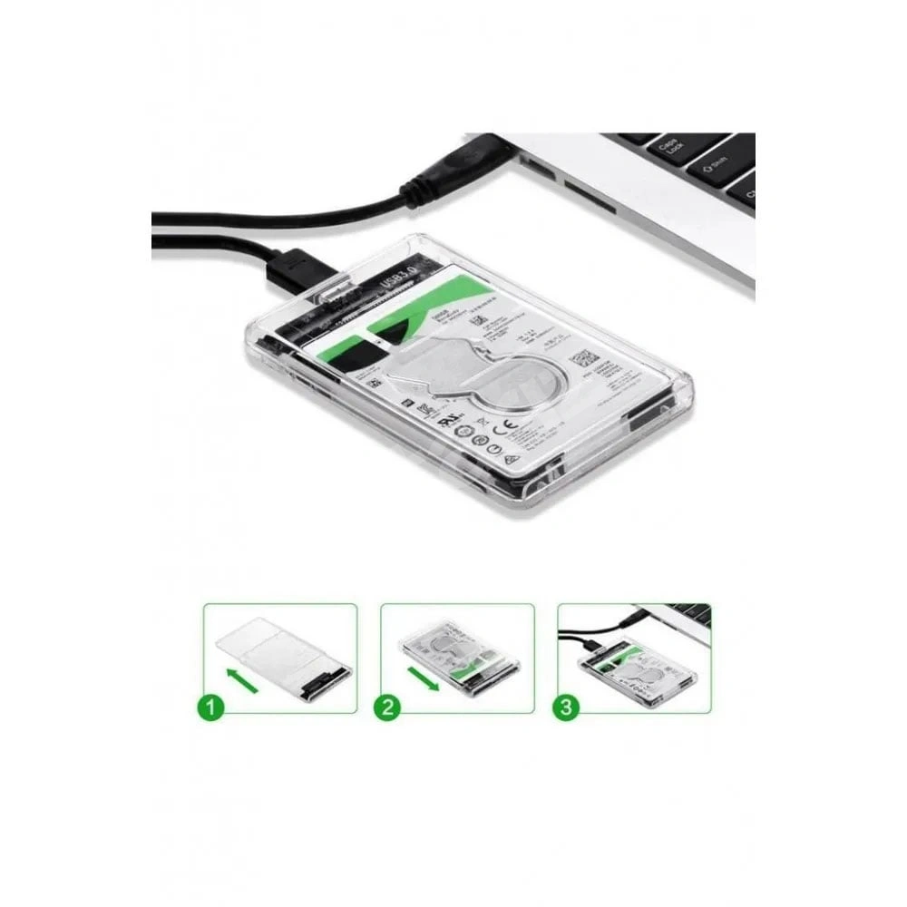240GB SSD SATA3 USB 3.0 Şeffaf Harici Disk