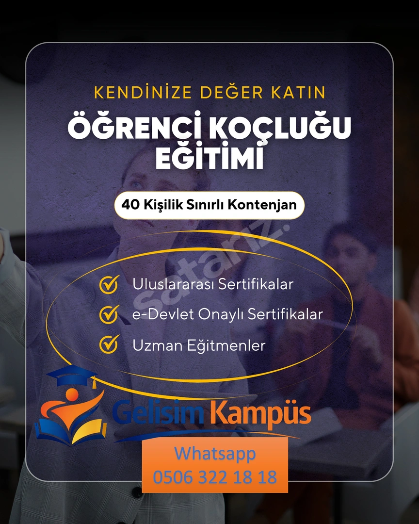 ÖĞRETMENLER İÇİN EĞİTİM DANIŞMANLIĞI VE ÖĞRENCİ KOÇLUĞU ONLINE EĞİTİM PROGRAMI E-DEVLET SERTİFİKALI