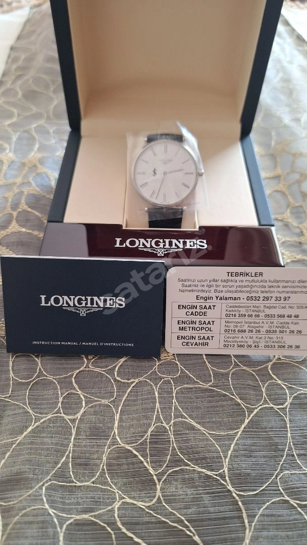 Longines Marka Hiç Kullanılmamış İş Bankası Logolu