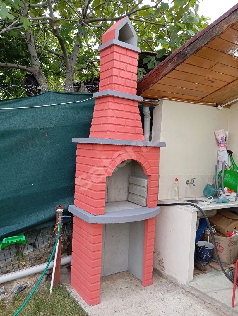 Beton barbekü tezgahsız