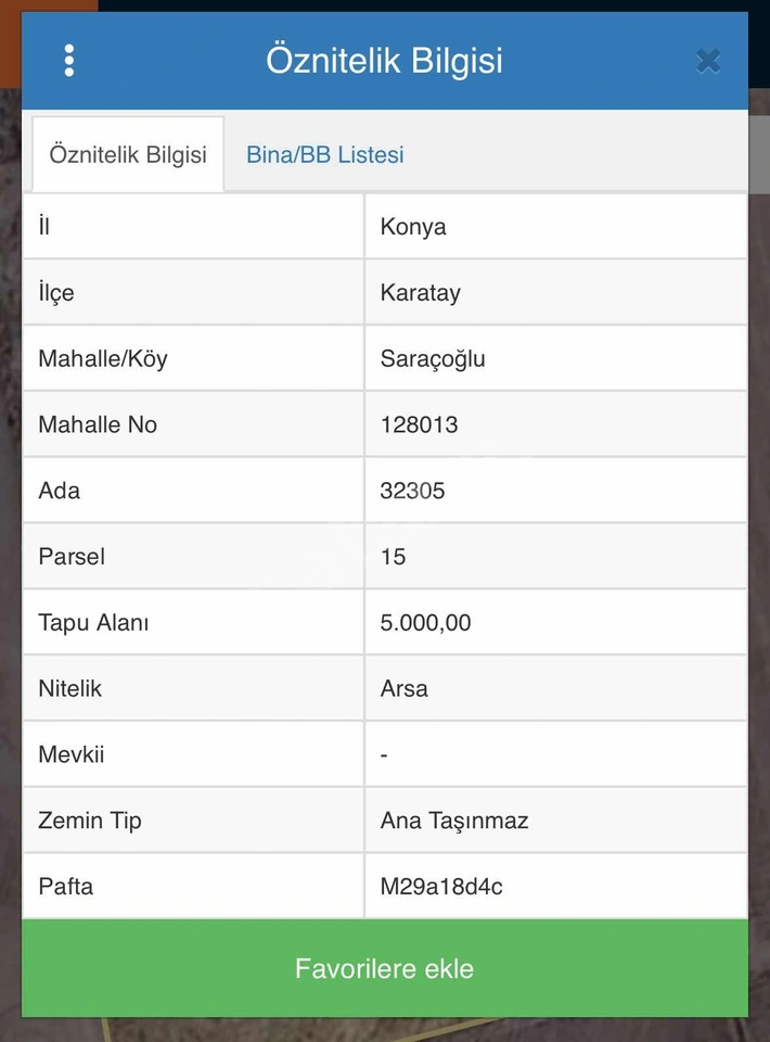 SARAÇOĞLUN MH.DE 500 M2 SATILIK BESİHANE İMARLI ARSA