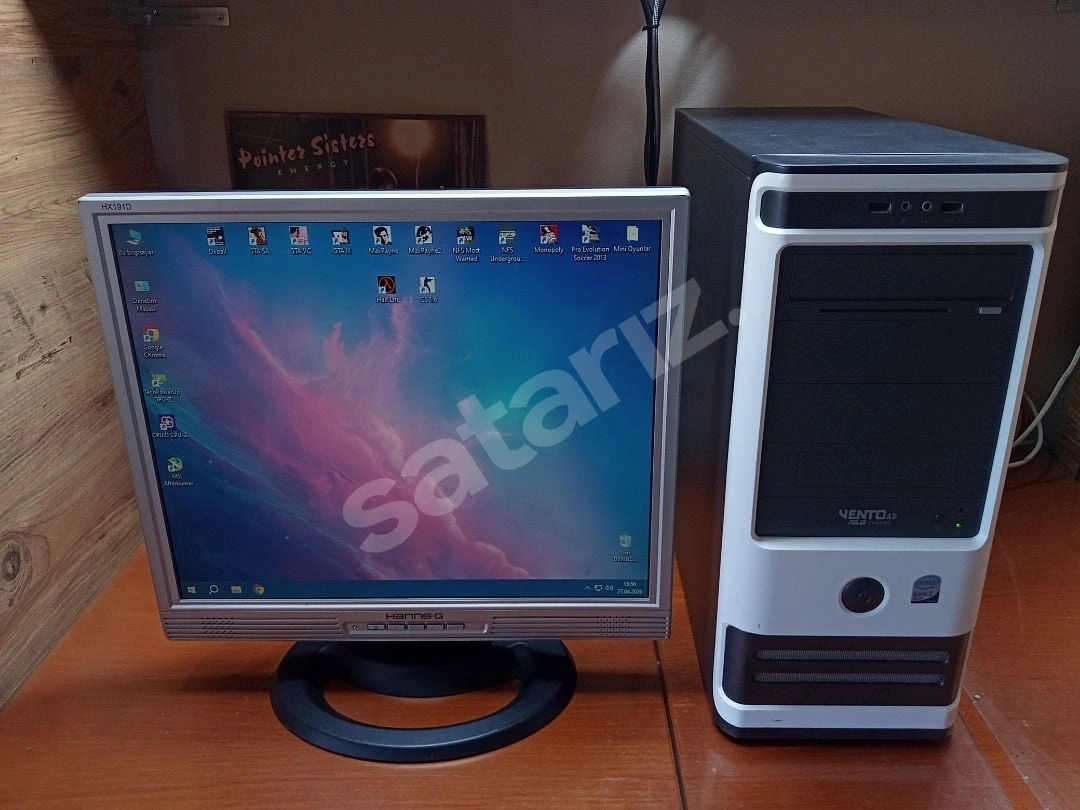 Oyun Yüklü İntel E7400 ASUS Kasa + 19'' 75 Hz Monitör Masaüstü PC