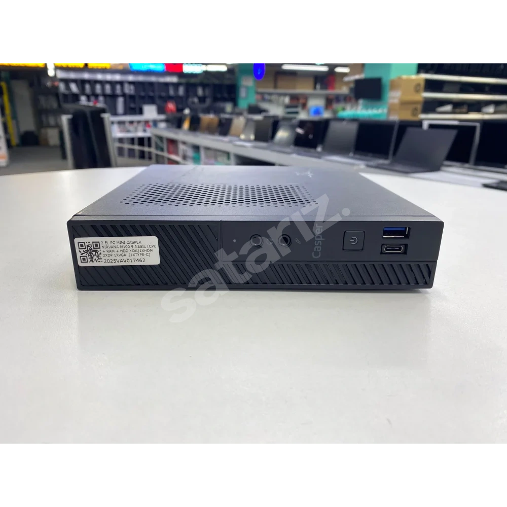 CASPER Nirvana M100 9.NESİL (CPU + RAM + HDD YOK)1XHDM 2XDP 1XVGA (1XTYPE-C) 2.EL Mini PC