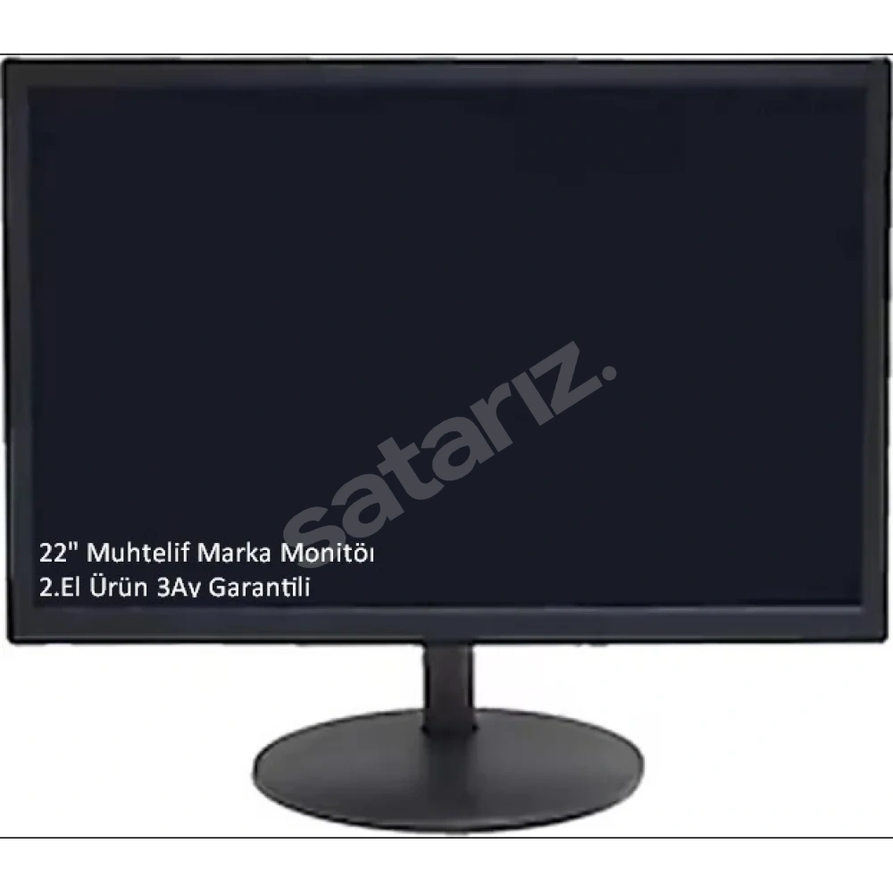 Monitör 22" Muhtelif Marka 2.El 3Ay Garanti