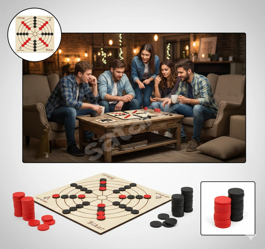 ♟️ BİHAR: Stratejik Zeka Oyunu Ahşap