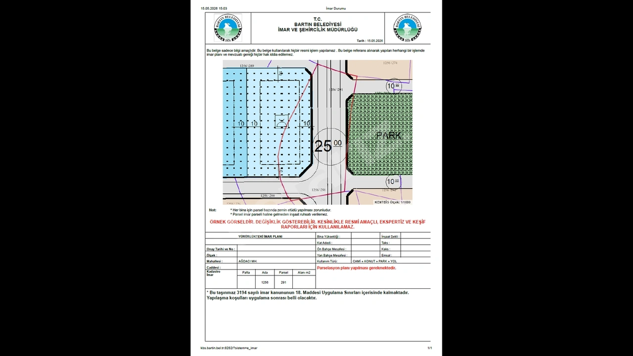 AĞDACI KAMPÜSÜ'NE YAKIN FIRSAT ARSA