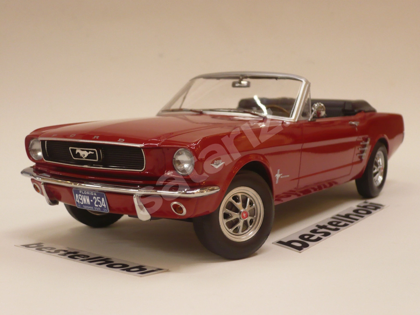 FORD MUSTANG CABRIOLET 1966 RED NOREV bestelhobi