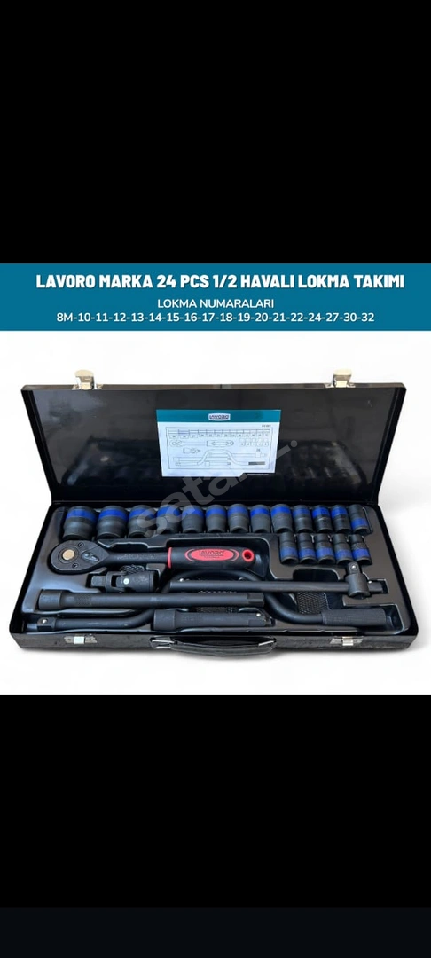 LAVARO 24 Parça Lokma Takımı (Teneke Kutu) Dayanıklı ve Pratik
