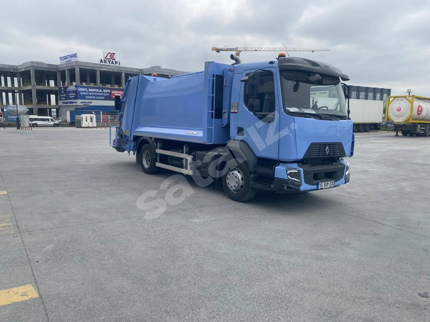 KOÇASLANLAR2 RENAULT D280 + HİDROMAK 12+1,5 m3 ÇÖP KAMYONU