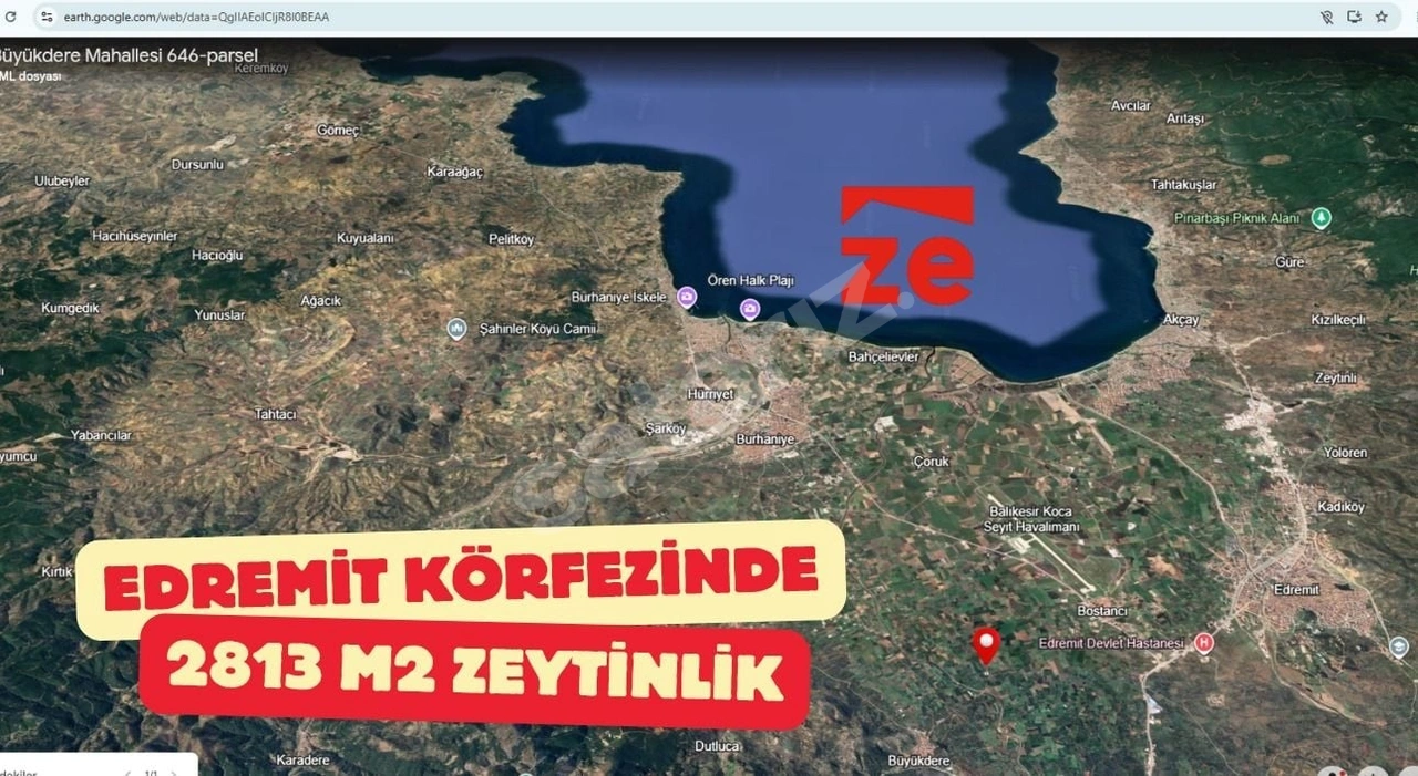 ZECORNER - HAVRANDA 2813 M2 YOLU OLAN ZEYTİNLİK KÖY MERKEZİNDE