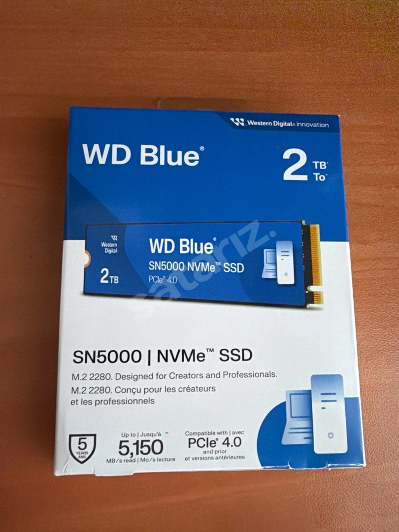 WD BLUE SN 5000 2TB SIFIR AYARINDA GARANTİLİ FATURALI SSD