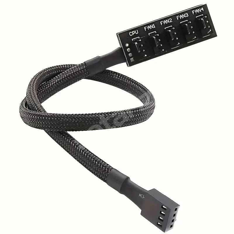 Masaüstü Bilgisayar CPU Kasa Fanı 4PIN PWM 5li Hub
