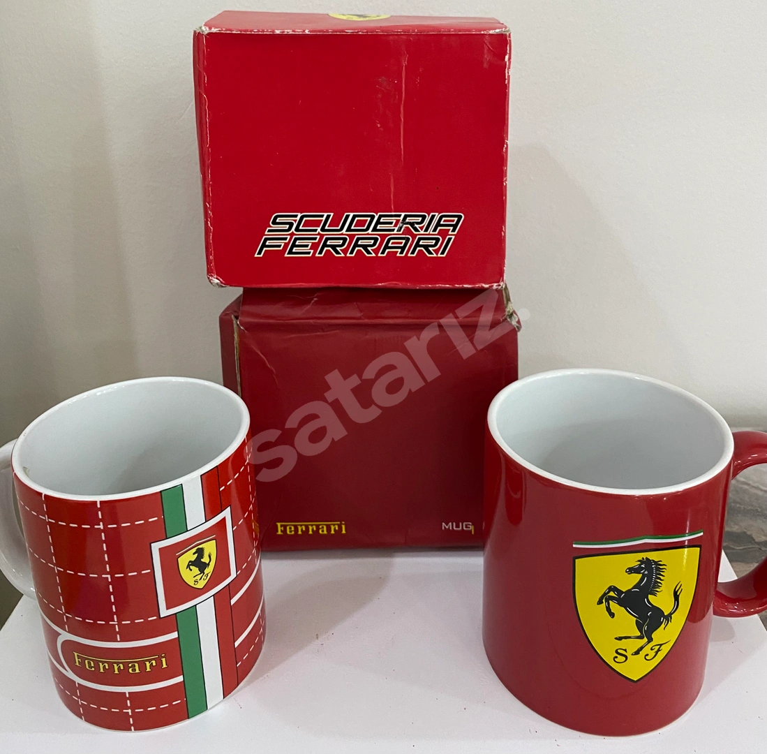 FERRARİ-SCUDERİA FERRARİ SIFIR MUG-KUPA KUTULU