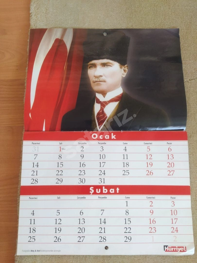 2008 Yılı Sıfır Atatürk Takvimi