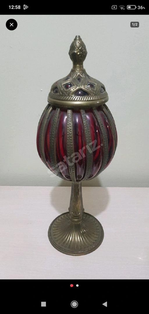 Üfleme Cam Pirinç Obje