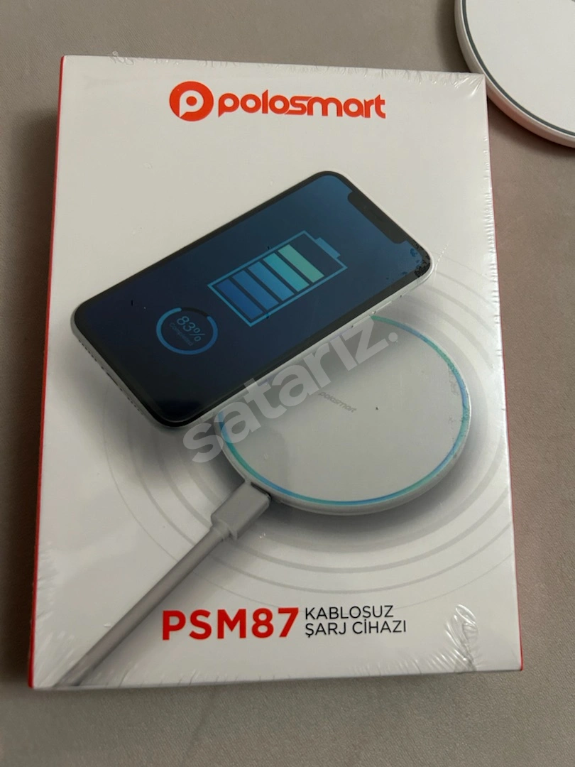 POLOSMART PSM87 Kablosuz Şarj Cihazı Kapalı Kutu Sıfır Ürün