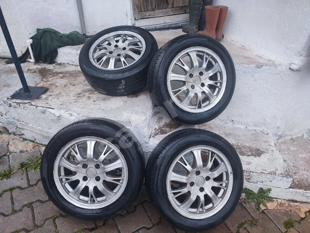 4 Adet 15 İnç Jant Ve 4 Adet 195/55/15 Falken Lastik