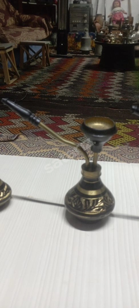 Pirinç İşlemeli Nargile Seti
