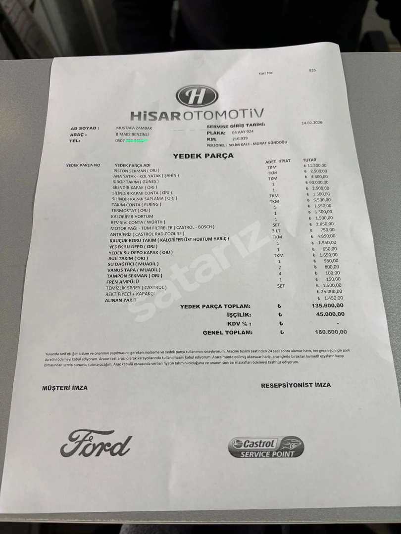 Ford B-Max Titanium Otomatik | Yeni Sıfır Ford Motor | Masrafsız