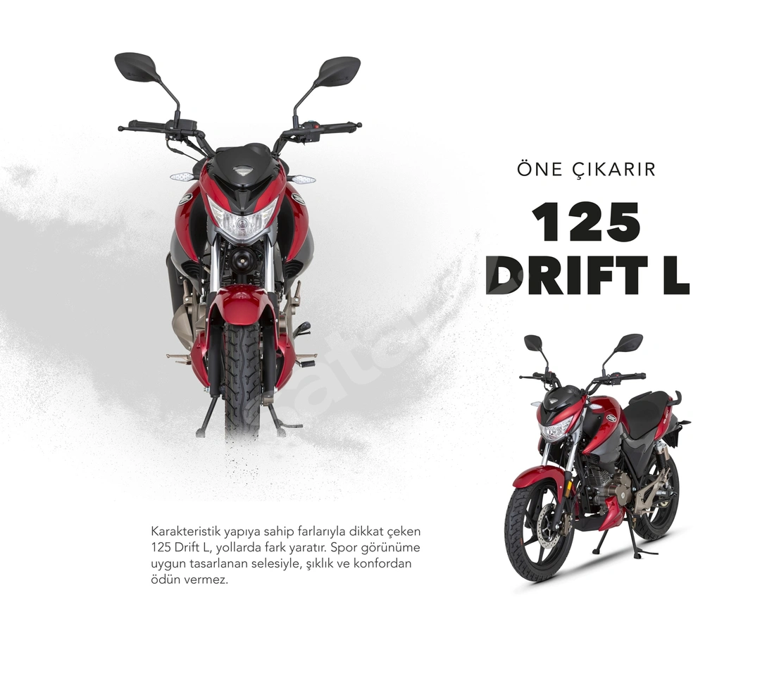 MONDIAL 125 DRIFT L - 0 KM - HEMEN TESLİM -RESMİ YETKİLİ BAYİDEN