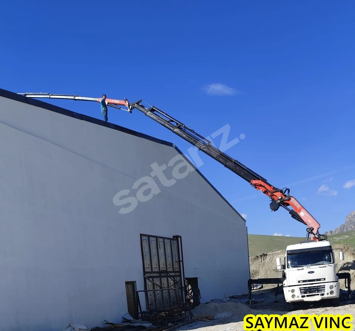 SAYMAZ VINC DEN SATILIK AVRUPA ITALAYAN 16 TONLUK ÇİFT KIRMA HIYAP VINC 2017 FASSI 6+4+2 YANA KATLANIR