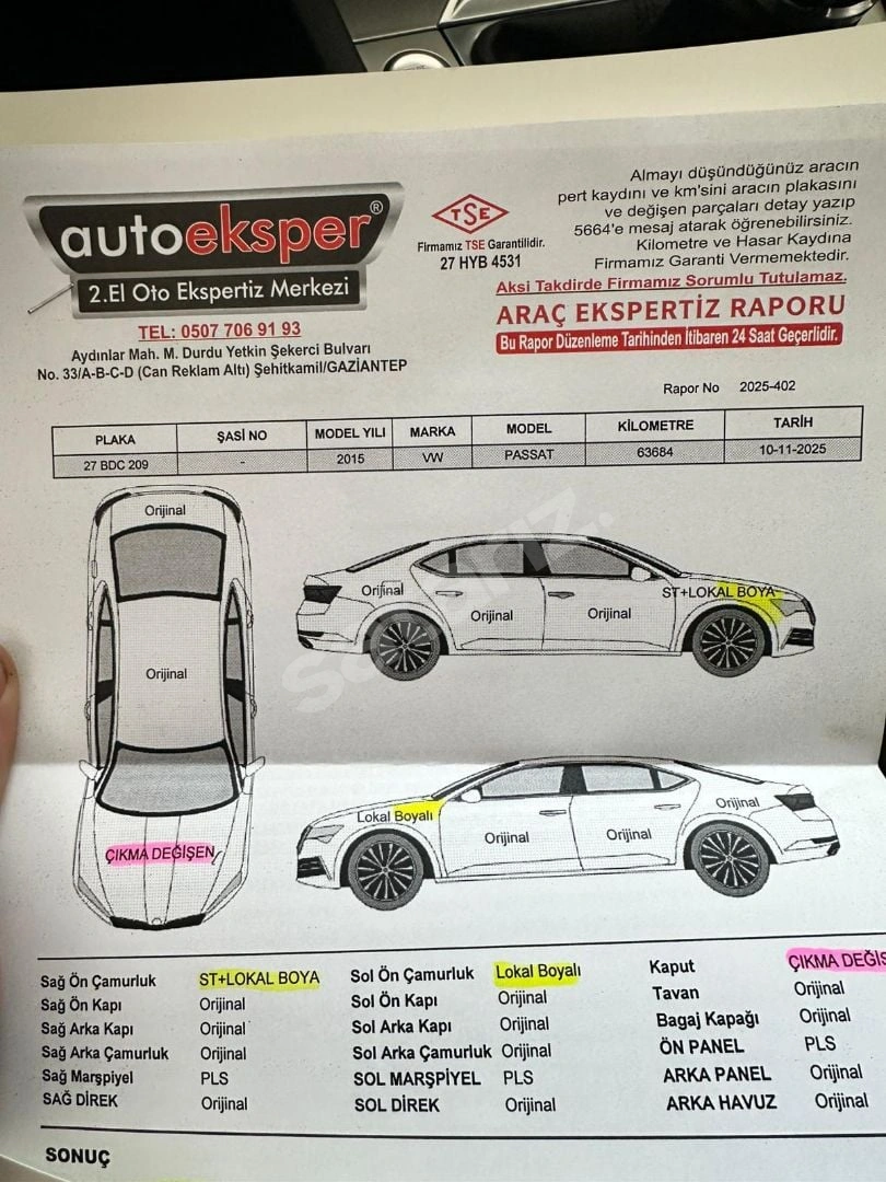 Gaziantep Şehitkamil ÖKKEŞ ŞAHİN OTOMOTİV GALERİ İlanları