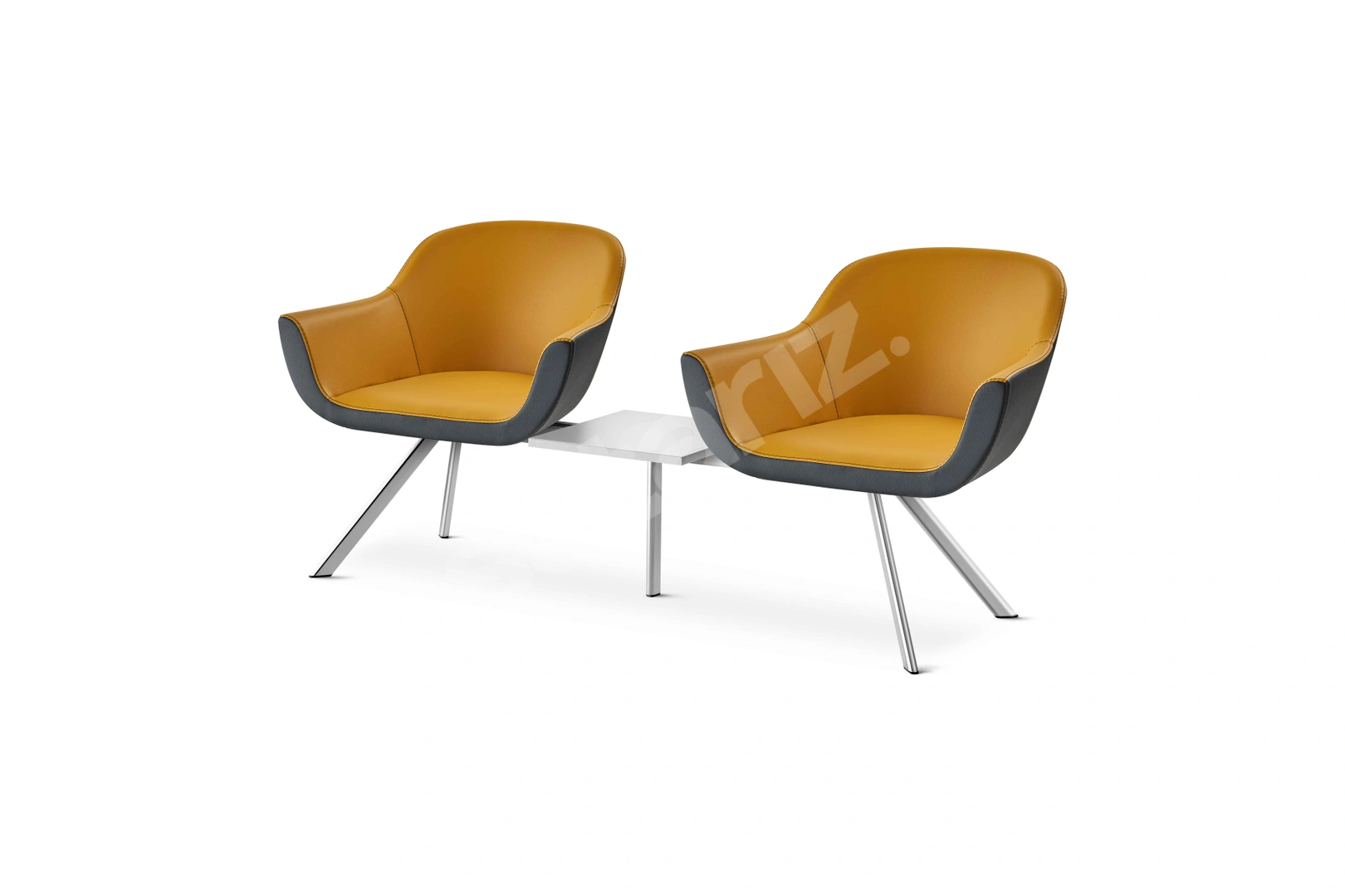 AKBÜRO  RS-6005 İKİLİ SEHPALI BEKLEME KOLTUĞU